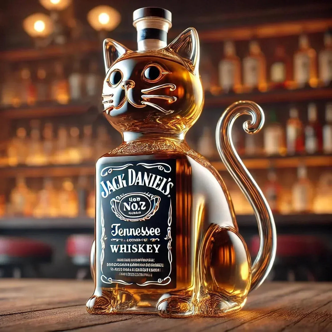 Bouteille de whisky - Édition Chat