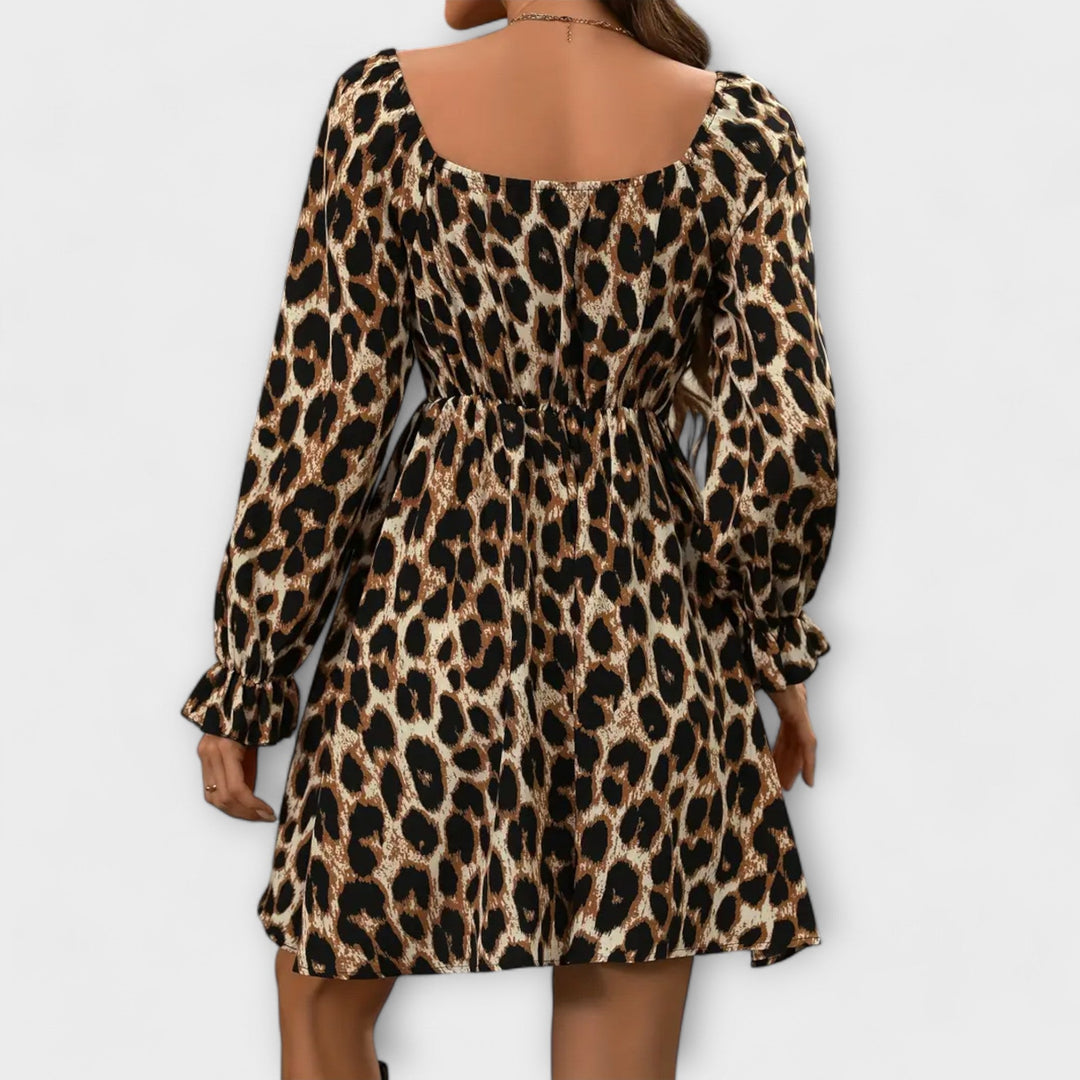 Robe avec imprimé léopard