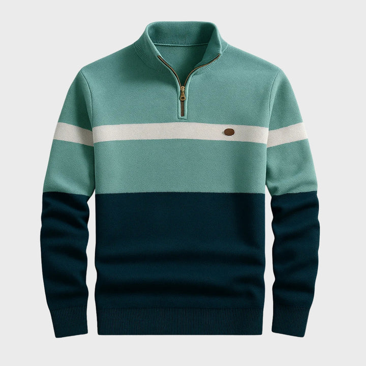 Afonso - Sweatshirt à Zip Quart Classique