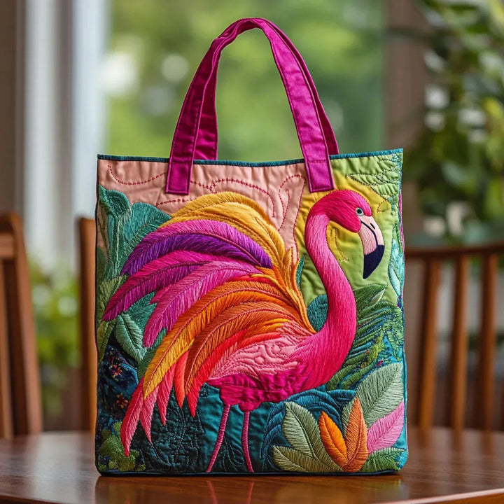 Sac Matelassé - Flamant Arc-en-ciel