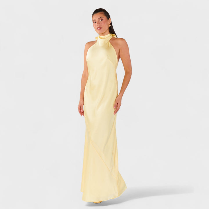 Martina - Robe avec nœud en satin