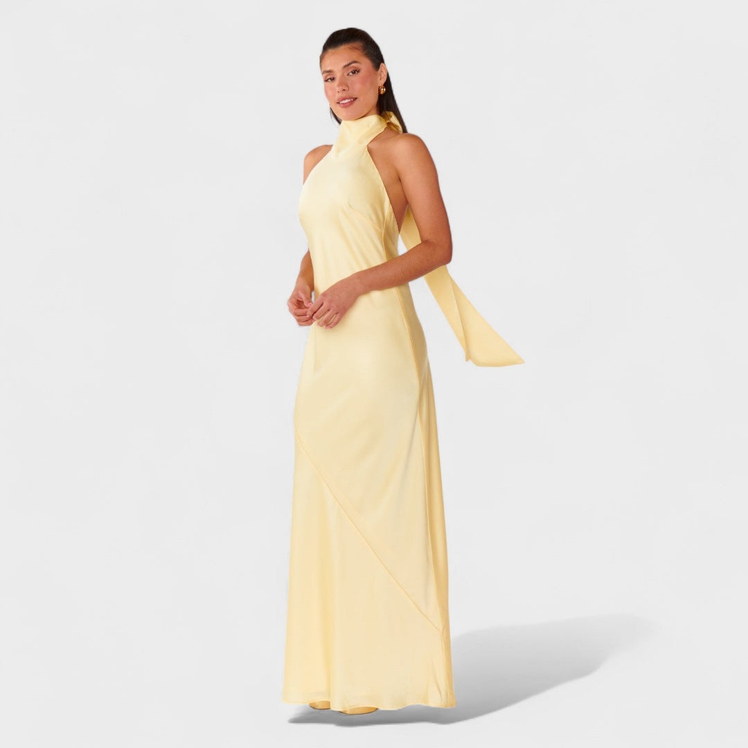 Martina - Robe avec nœud en satin