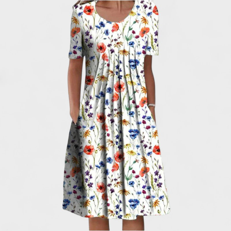 Marta - Robe Midi à Couches