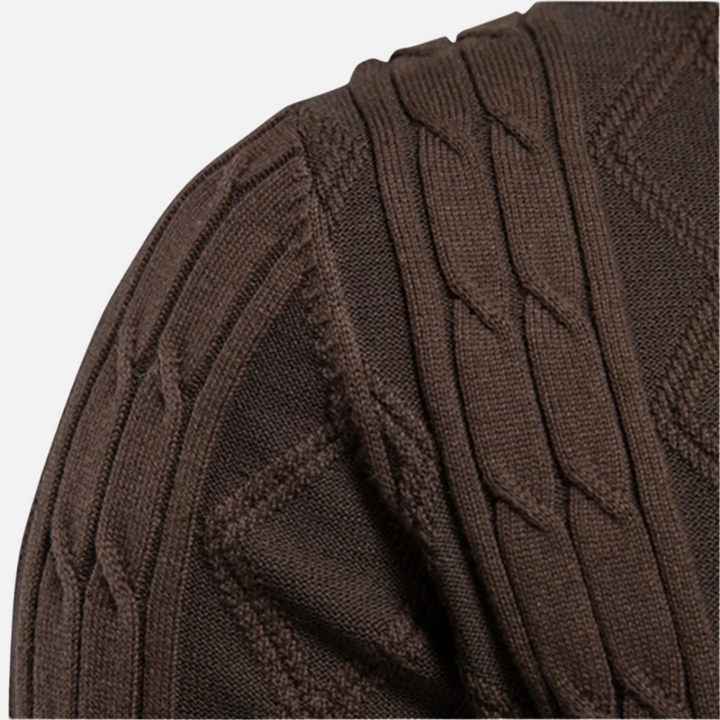Francisco - Cardigan Argyle Mélange Doux