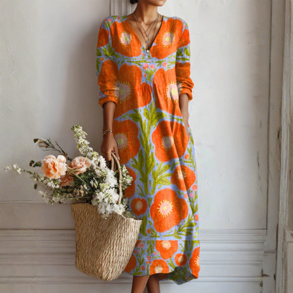 Cátia - Robe Florale Enchantée
