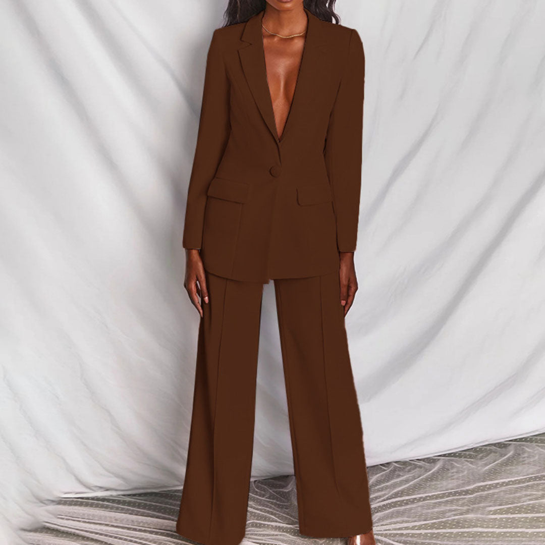 Lara - Blazer Élégant et Pantalons