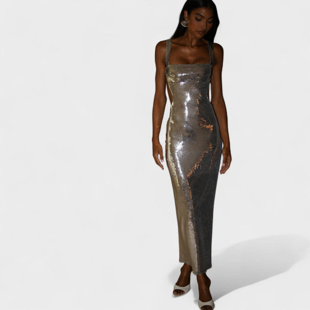 Sparkle Silver - Robe de soirée