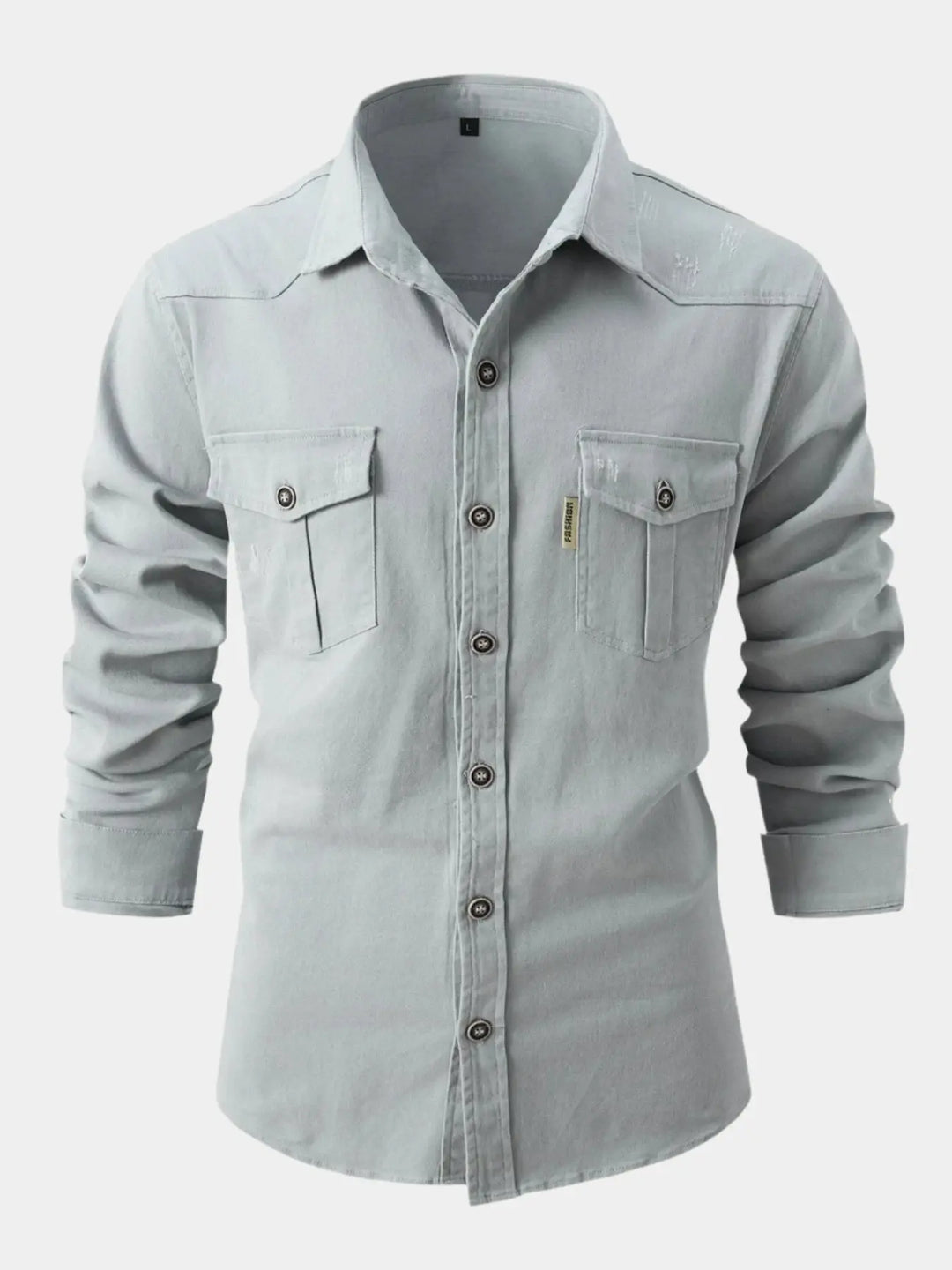 Chemise en Mélange de Denim - Boutons
