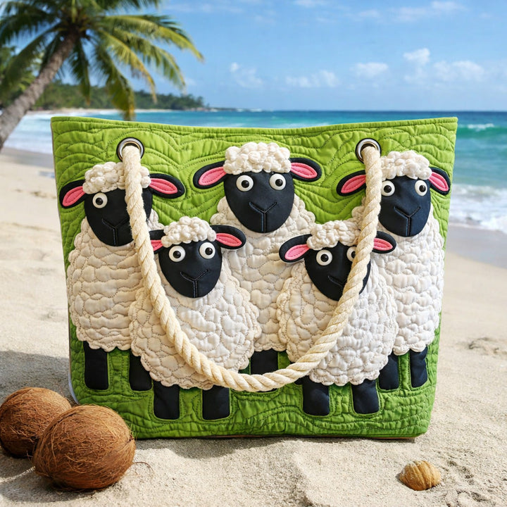 Sac de Plage Fait Main | Ciel de Moutons