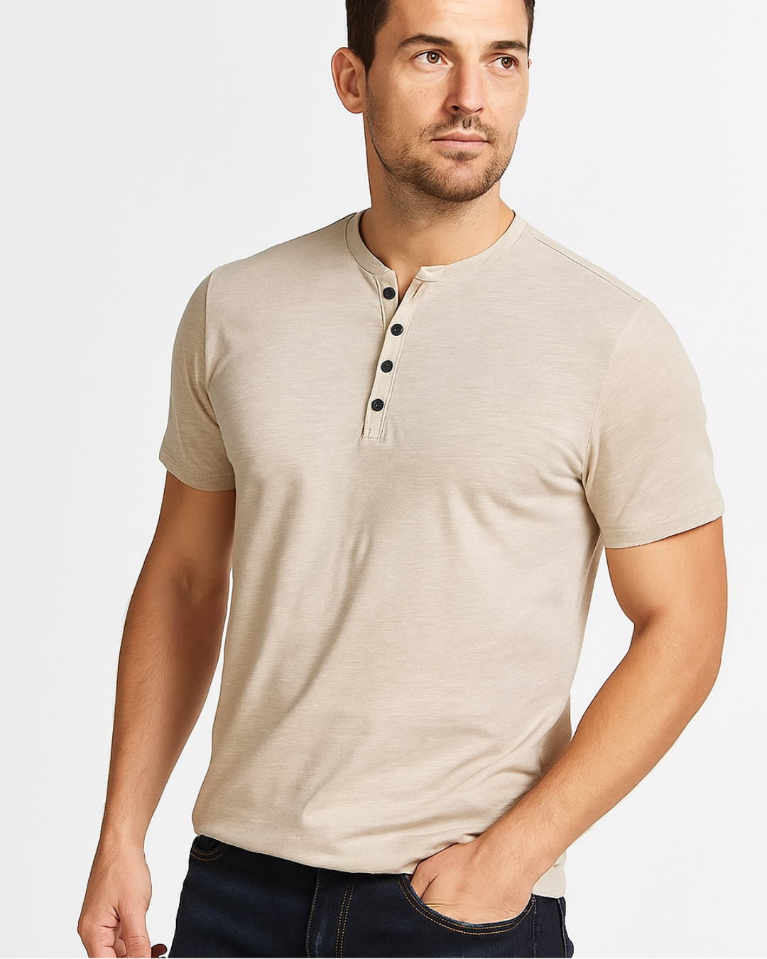 Chemise Henley - Col Boutonné