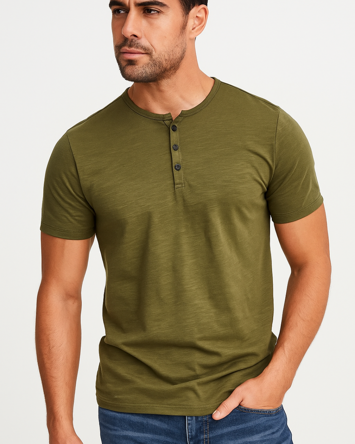 Chemise Henley - Col Boutonné
