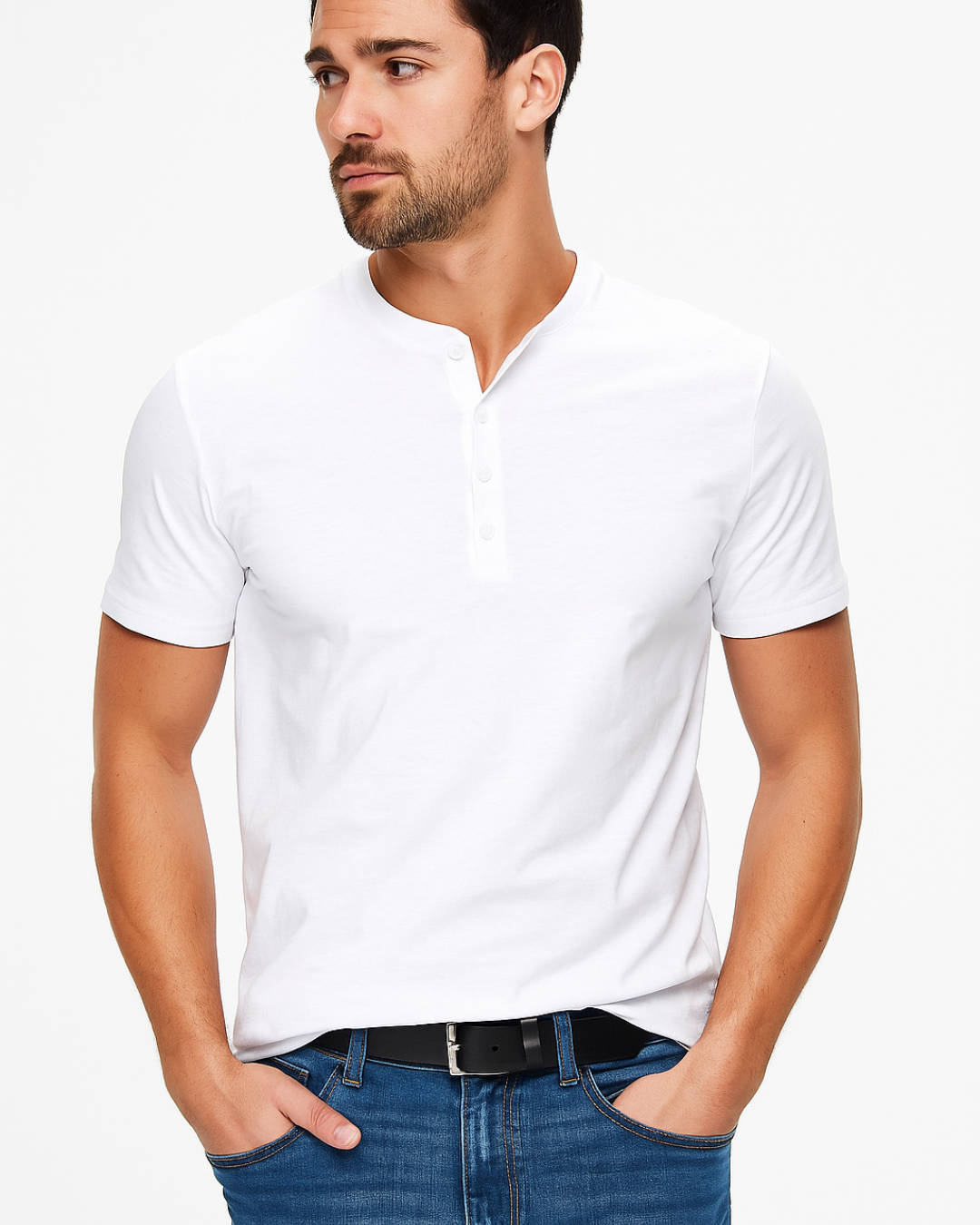 Chemise Henley - Col Boutonné