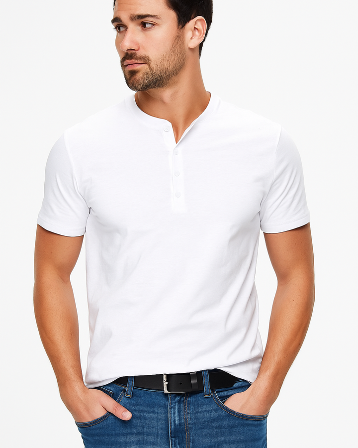 Chemise Henley - Col Boutonné
