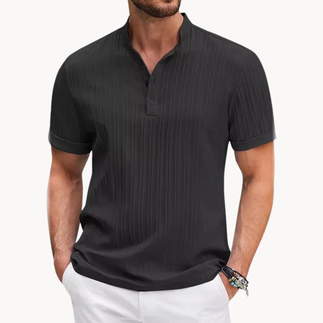 Chemise Henley - Placket Court Boutons