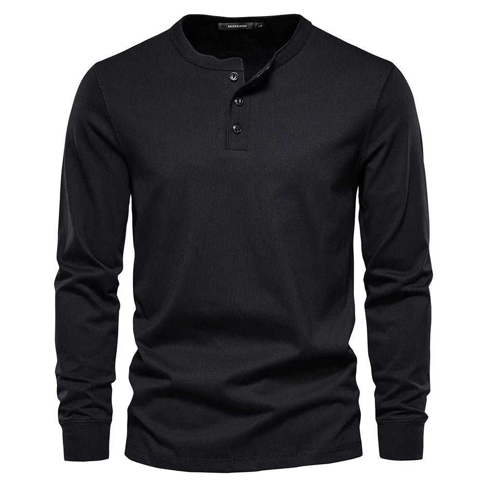 Chemise Henley - Mélange Doux Respirant