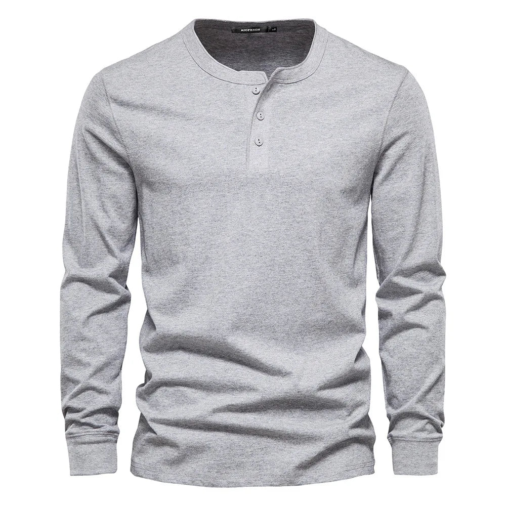 Chemise Henley - Mélange Doux Respirant