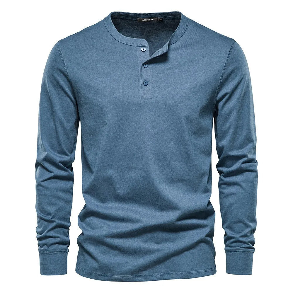 Chemise Henley - Mélange Doux Respirant