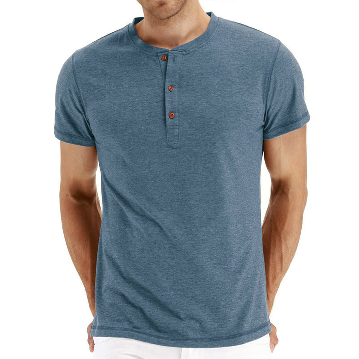 T-Shirt Henley - Maille Douce Col