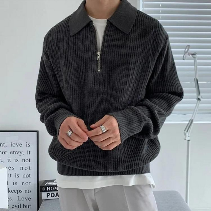 João - Pull en Maille Mélangée