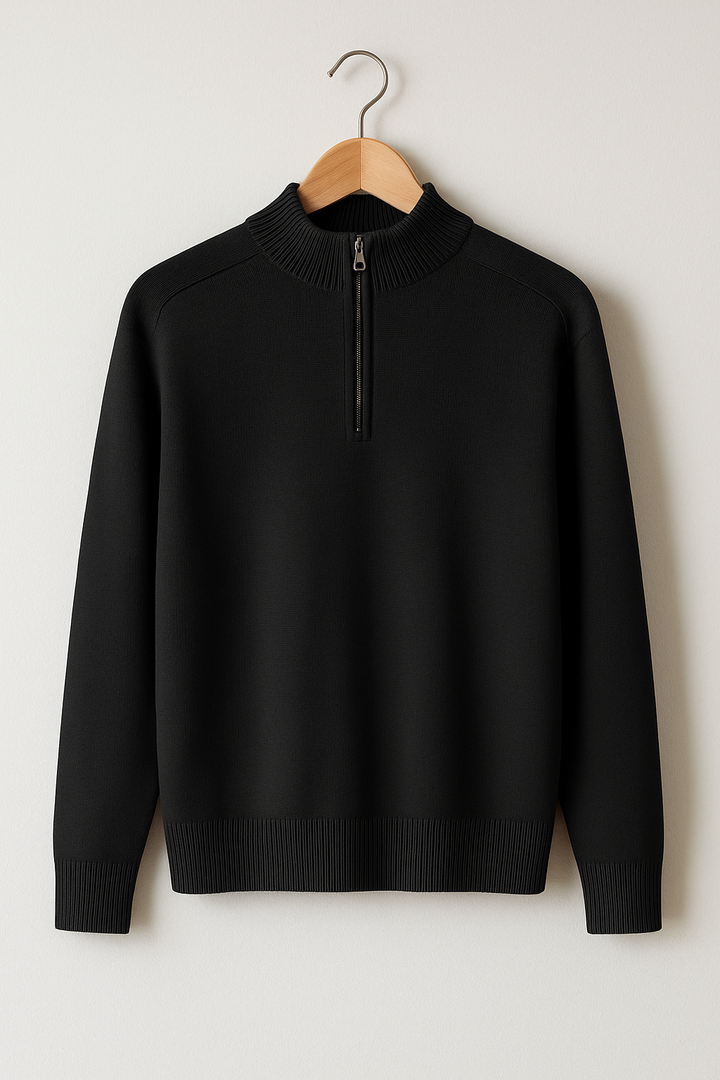 Pull en Maille - Demi-Zip