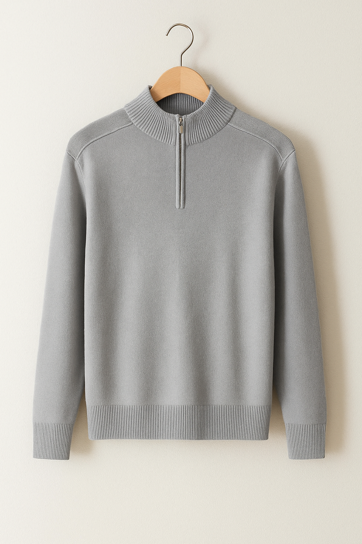 Pull en Maille - Demi-Zip