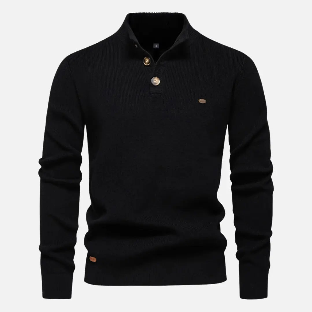 Constantino - Pull Maille Col Montant