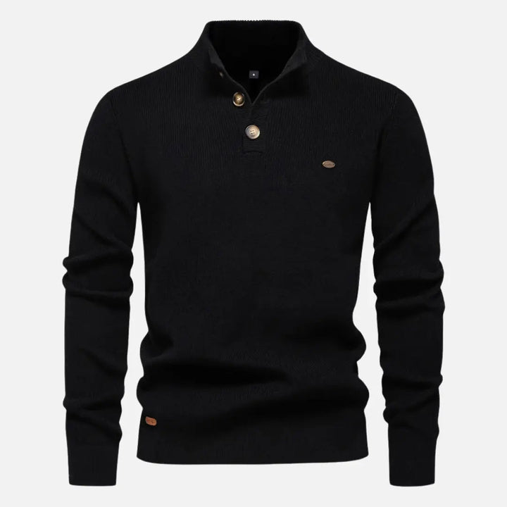 Constantino - Pull Maille Col Montant