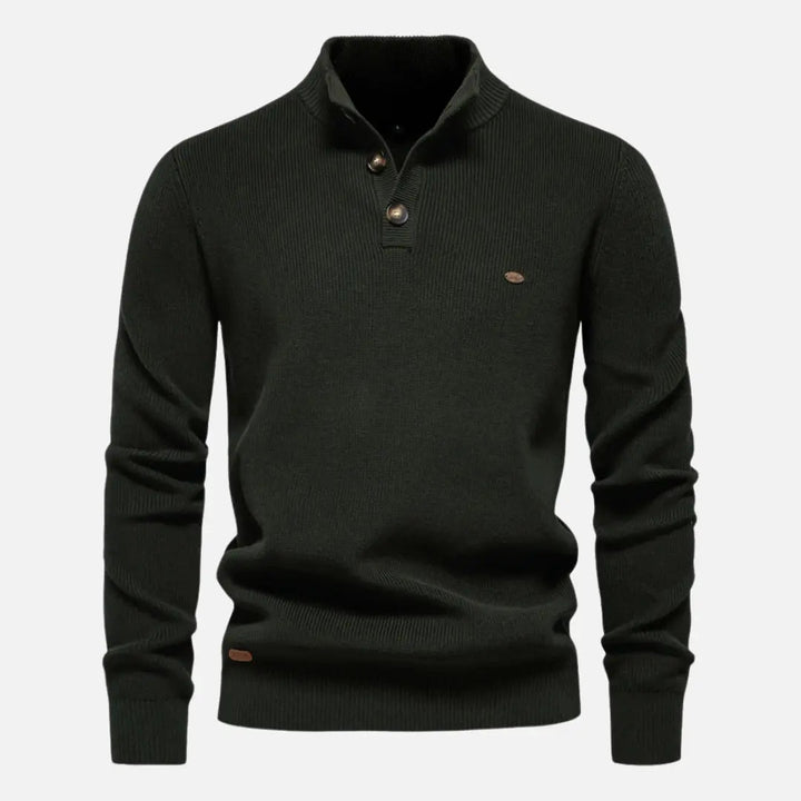 Constantino - Pull Maille Col Montant