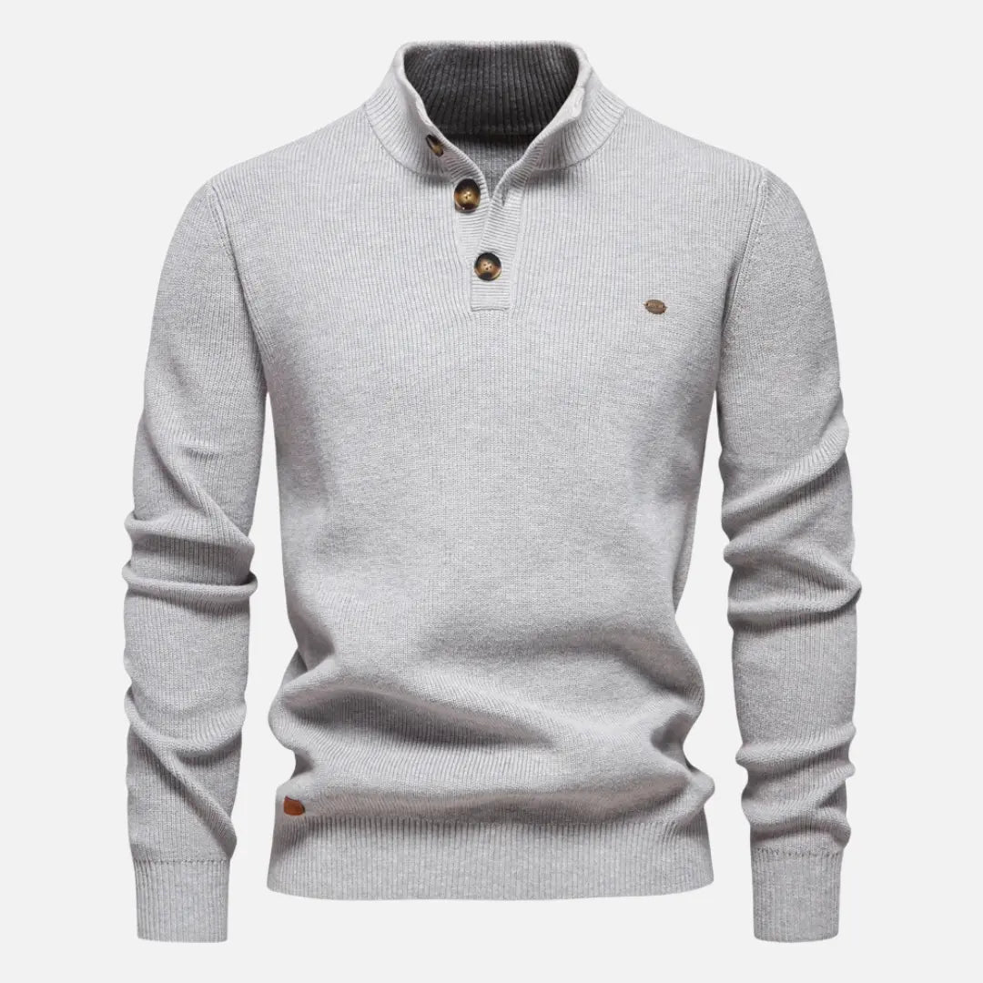 Constantino - Pull Maille Col Montant