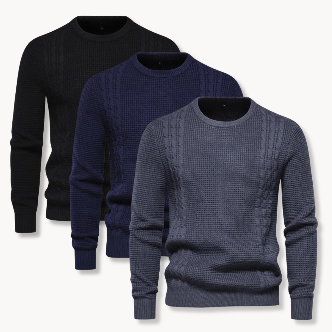 João - Pull Tricot Patchwork