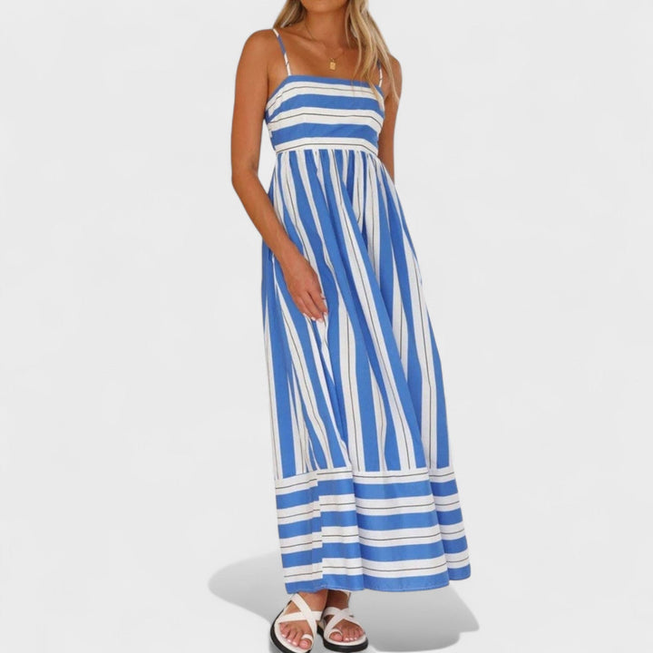 Isabel - Robe longue à rayures