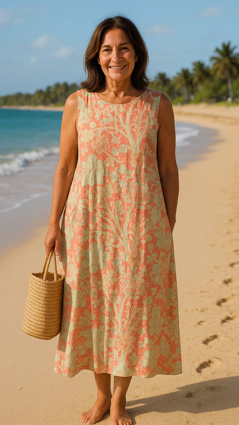 Elis - Robe florale vintage