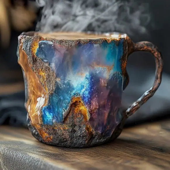 Tasse à Café Minérale avec Cristaux Infusés