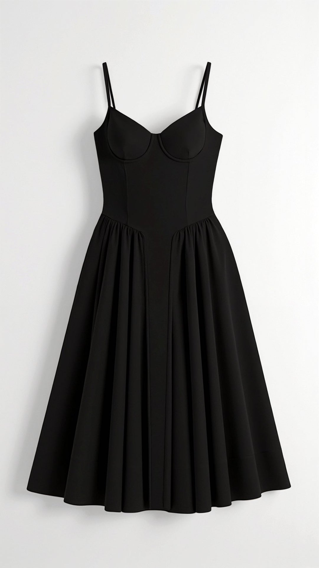 Odete - Robe midi à corsage structuré