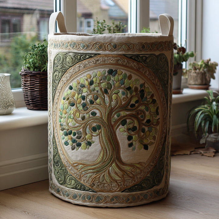 Arbre de la Vie | Panier à Linge Fait Main