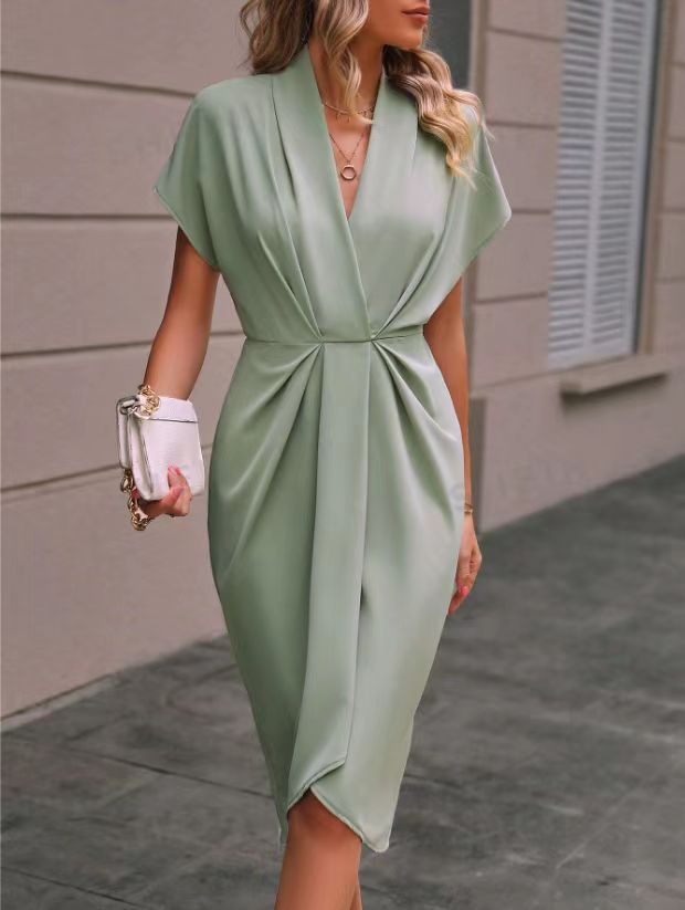 Caia - Robe Midi Enveloppe