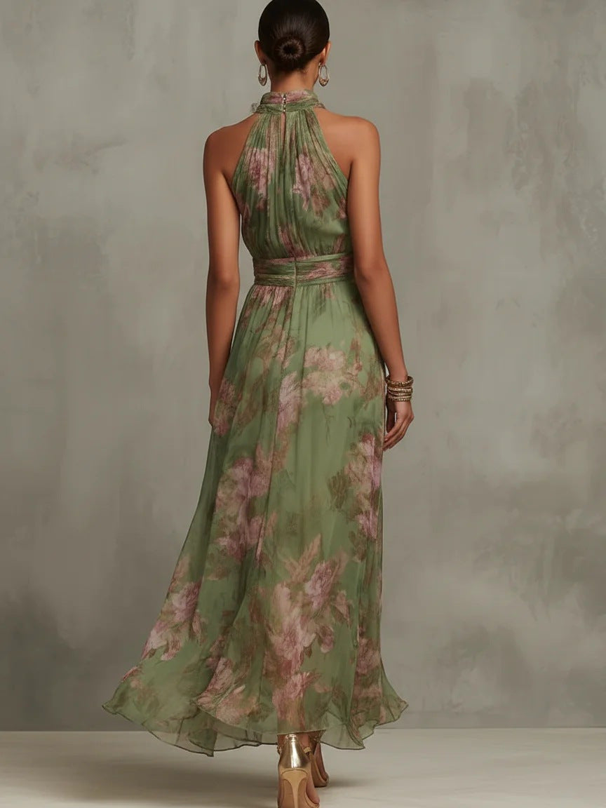 Ana - Robe maxi plissée