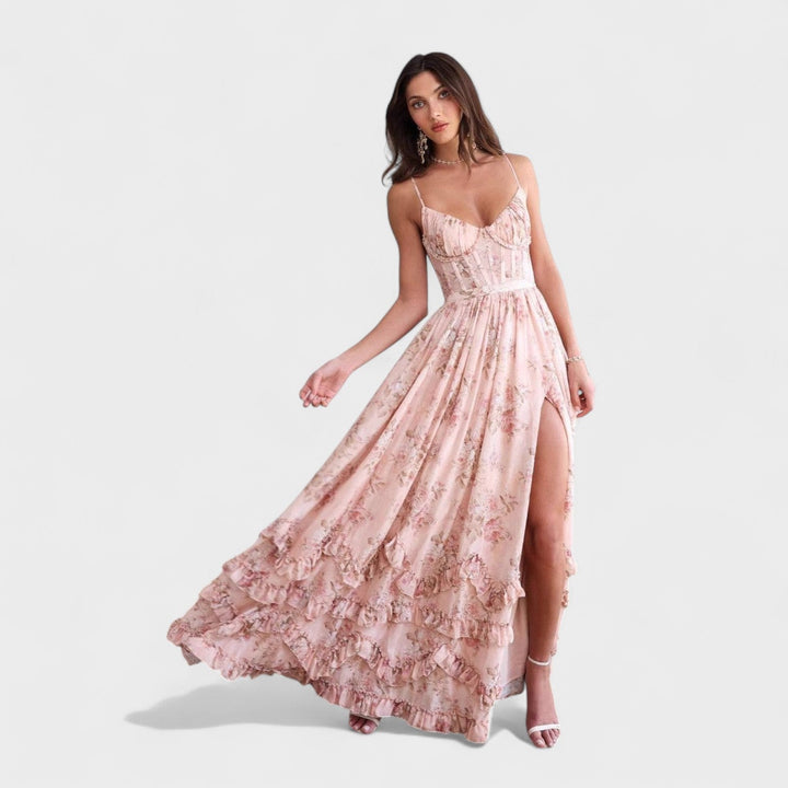 Florence - Robe longue bohème fente