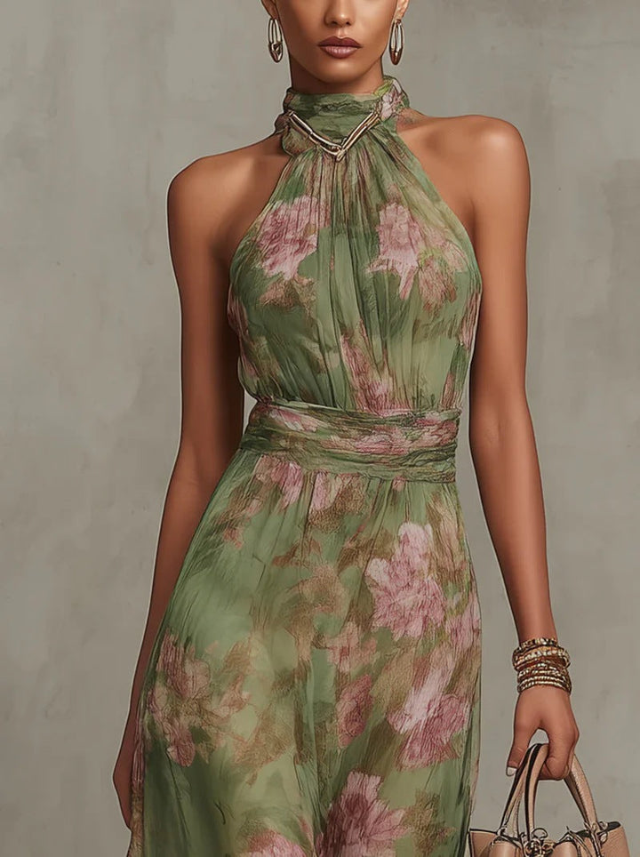 Ana - Robe maxi plissée