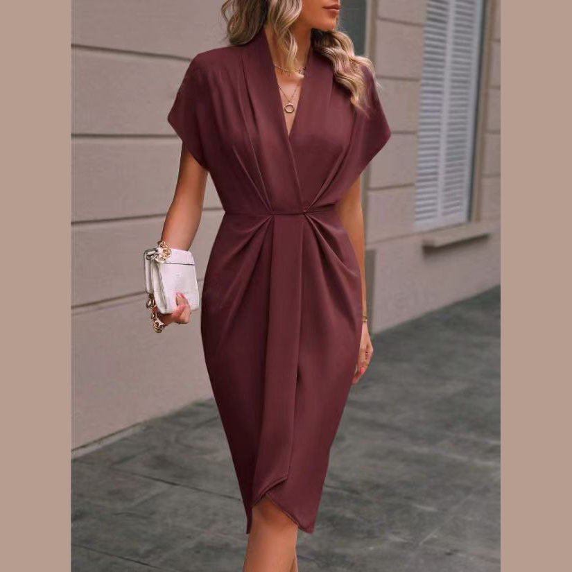 Caia - Robe Midi Enveloppe