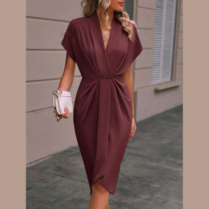 Caia - Robe Midi Enveloppe