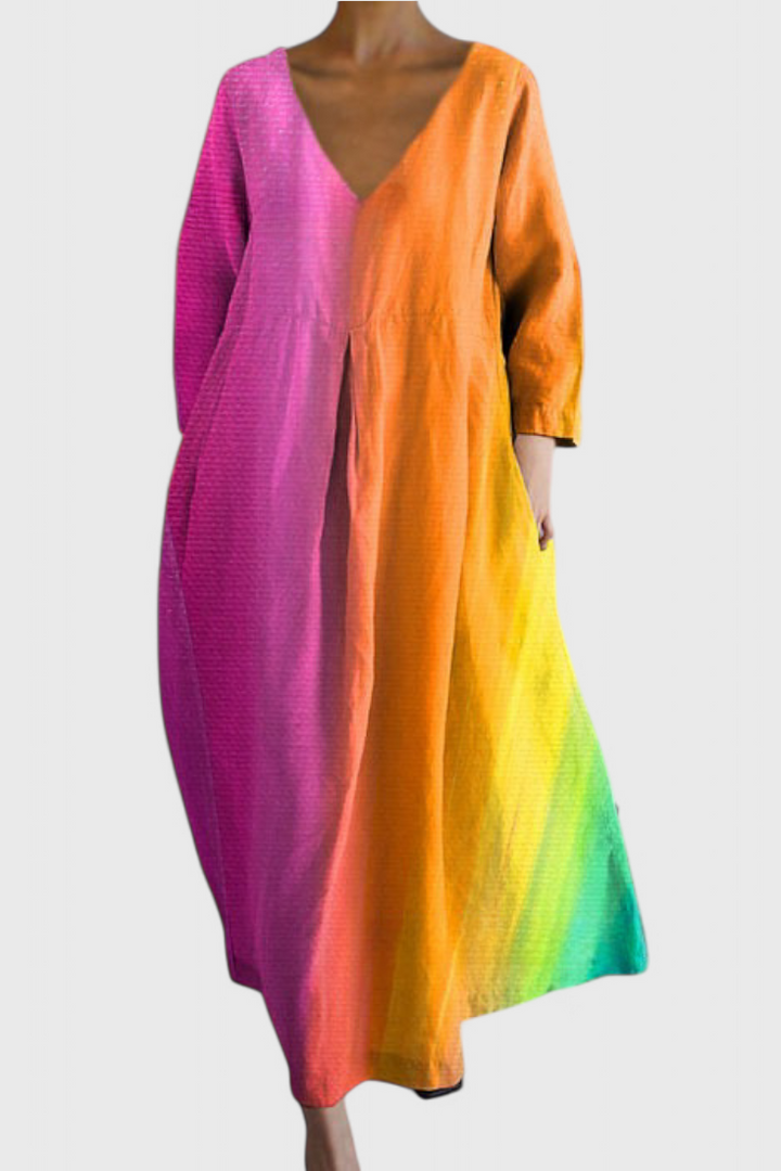 Ana - Robe Fluide avec Imprimé