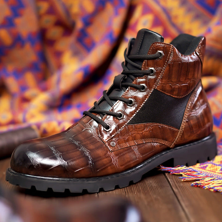 Afonso - Bottes en Cuir de Crocodile