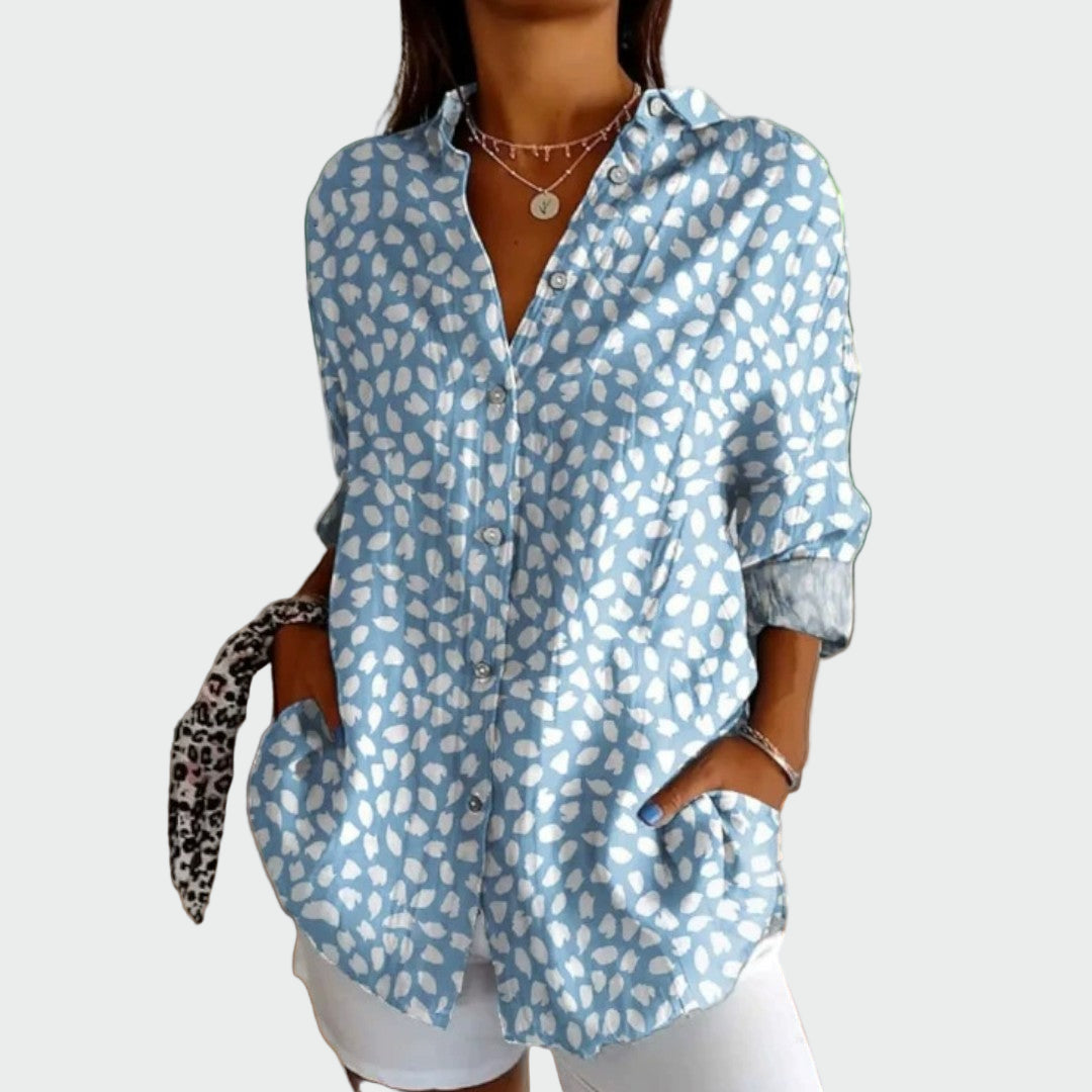 Chemise stylée avec imprimé floral