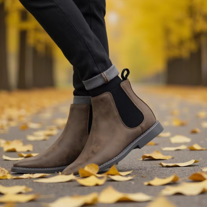 Dinis - Bottines Chelsea en Cuir