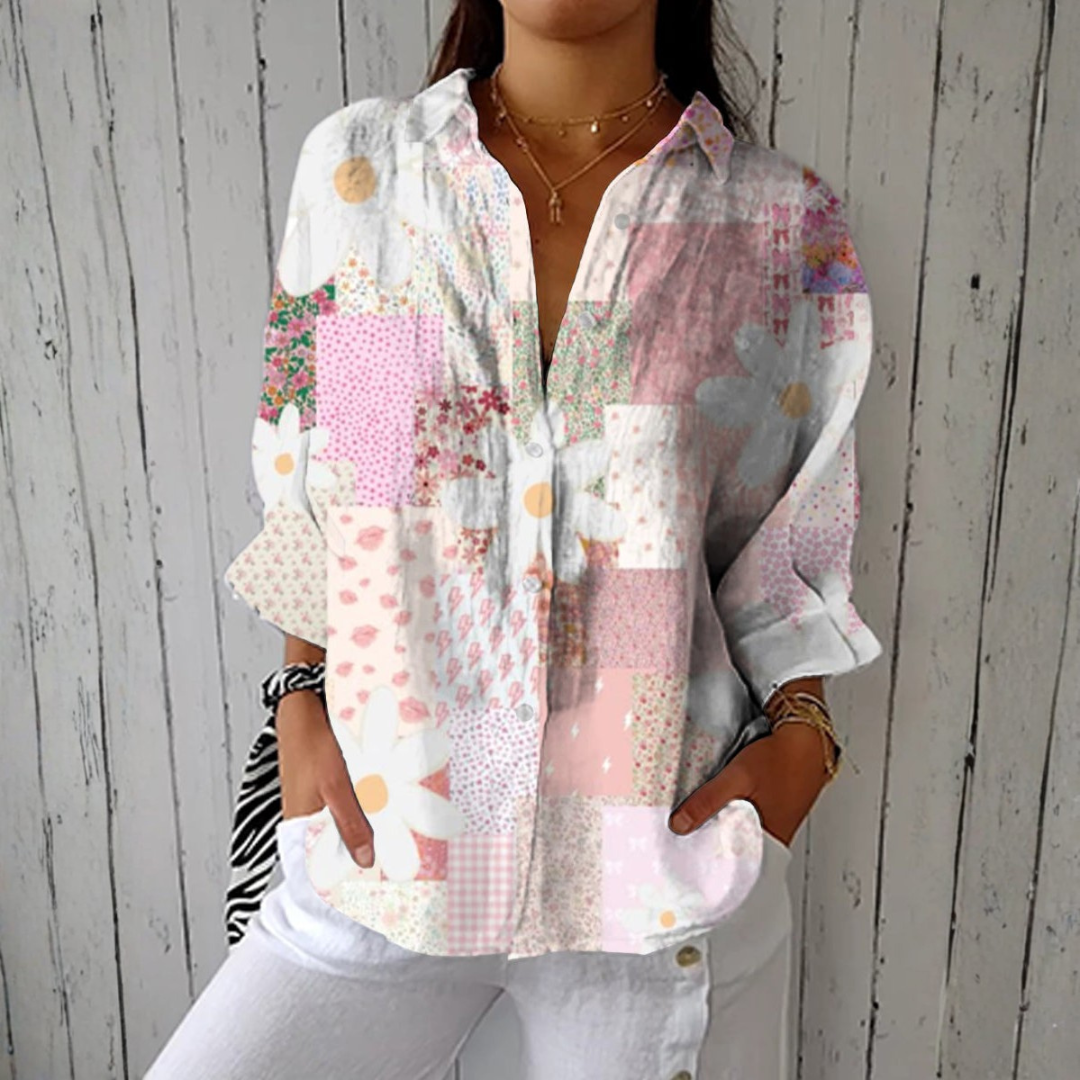 Aurora - Blouse à Imprimé Léger