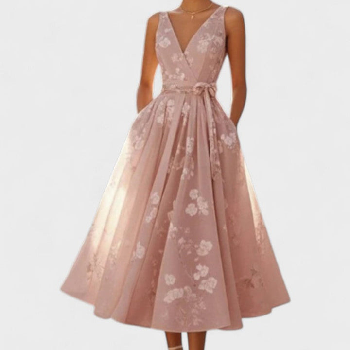 Catarina - Robe Midi Élégante