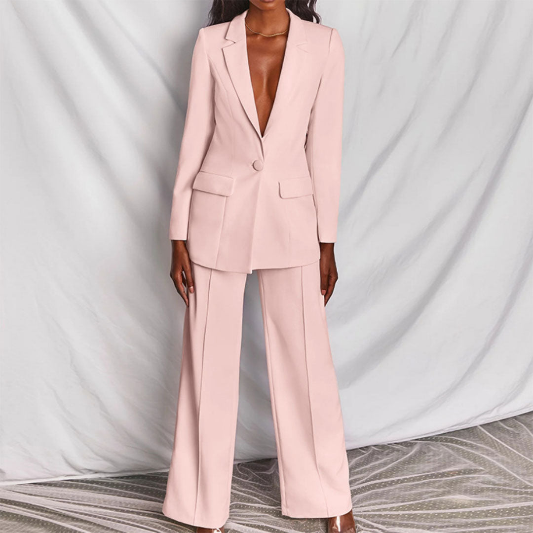 Lara - Blazer Élégant et Pantalons