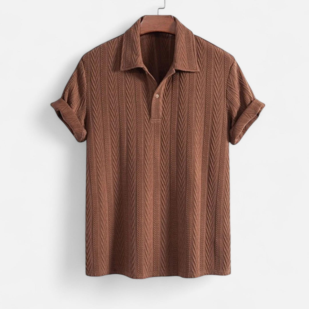 Polo - Col en Maille Jacquard