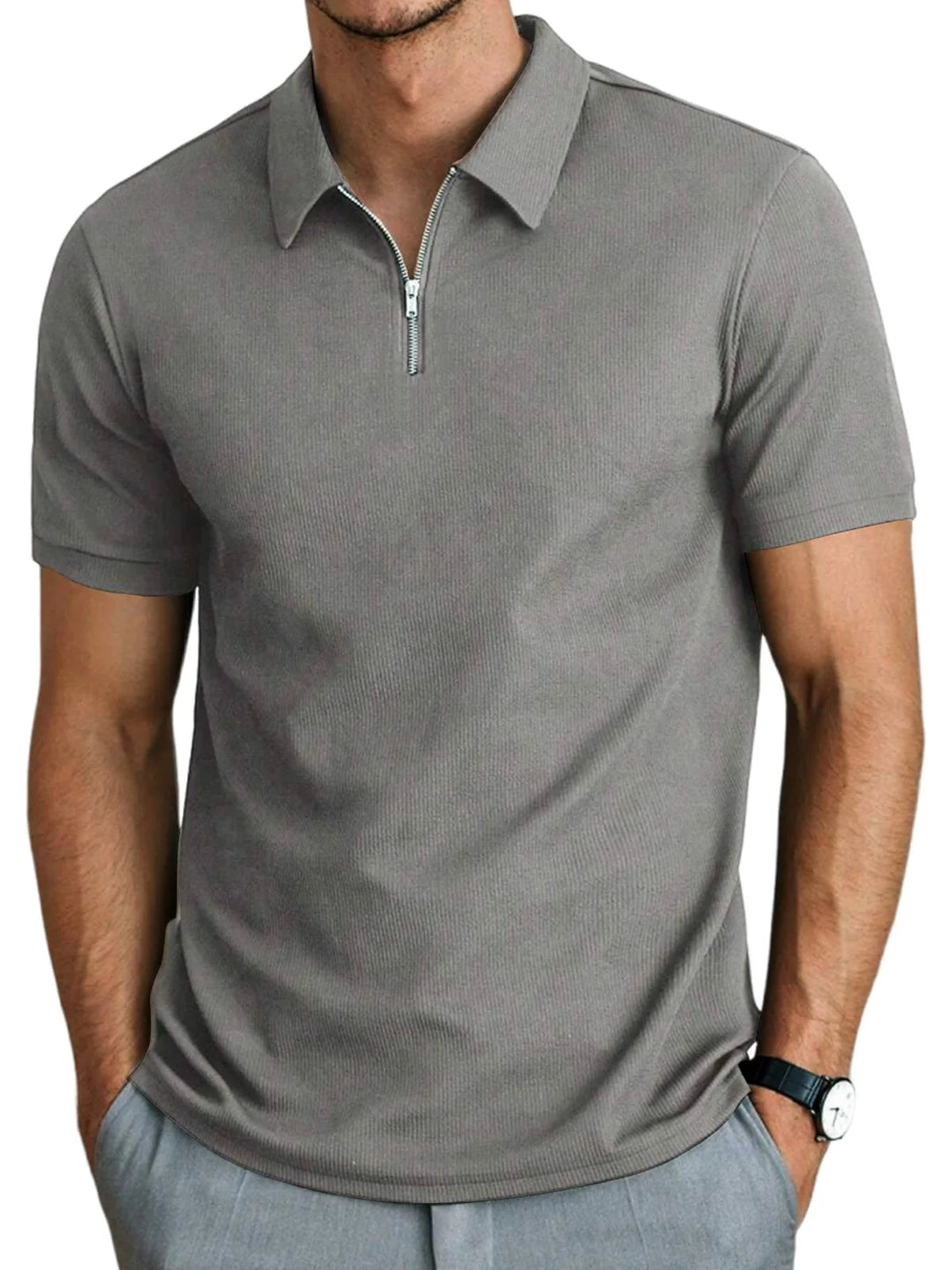 Chemise Polo - Mélange Léger Détendu